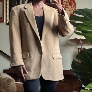 Vintage Club Room 100% Camel Hair Blazer – Camel Tan Made In Macedonia